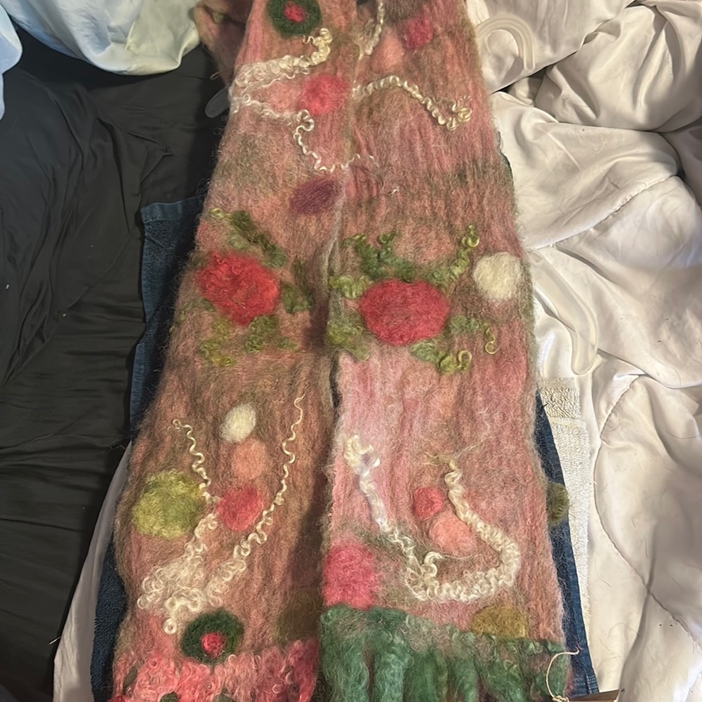 Nuno felted scarf